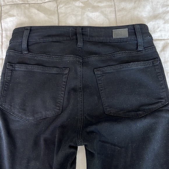 Paige Hoxton Skinny Jeans with Velvet Trim - Picture 8 of 9